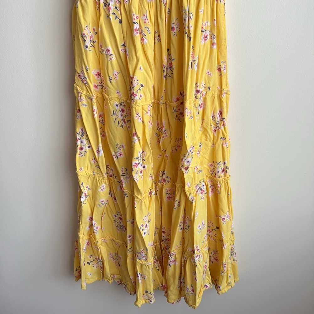 Ellen Weaver Yellow Floral Dress - Picture 3 of 5